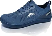 [WateLves] Wide Barefoot Shoes Women's Barefoot Shoes Men's Minimalist Trail Running Shoes Lightweight Breathable Walking Shoes Fitness Shoes, Blue, 7 AU