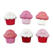 Glitter Cupcakes 4329 - Valentine's Day Buttons Galore - Craft Sewing Scrap