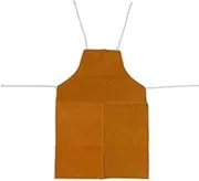 Leather Welding Apron Cowhide Protection Bib Heavy Duty Heat Resistant Adjustable Straps for Welders Carpenters Blacksmiths Yellow 65 * 95 cm,leather welding bib apron