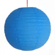 2 Pcs of 12" Chinese Blue Paper Lanterns