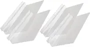 DOITOOL 4pcs Transparent Wall Shoe Shelf Mounted Display Shelves for Retail Store Home Versatile Storage for Sneakers High Heels and Items