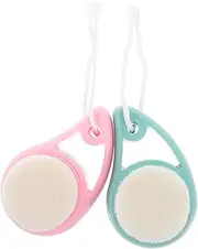 DRESSOOS Travel-friendly Face Brush Set 2pcs Gentle Facial Cleansing Brush Exfoliating Soft
