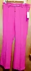 Blue Sol Womens Pink Flare Pants Front Seam Double Hook Eye Closure Size 12 NWT