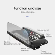 5 '' L3 OBD2 Heads Up Display Car HUD Overspeed/Temperature/Low pressure Alarm (for: Mitsubishi)