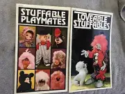2 ~Stuffable Playmates ~ Zims 1979 ~ Uncut Pattern Books 250-LS177 & 300-SP3T9
