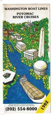 POTOMAC RIVER CRUISES 1982 ( MINT )