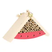 Insect Wooden House Hanging Bee Cabin Hive Tool Beekeeping Garden for Bees