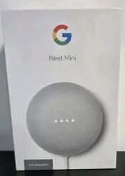 Google Nest Mini (2nd Generation) Smart Speaker Chalk White BRAND NEW