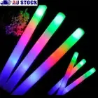Party Festival RGB LED Glow Sticks Cheer Tube Colorful Flashing LED Foam Stick