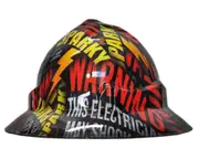 Cool Hard Hats Unisex SPARKY Electrician Pro Choice Wide Brim Safety Hard Hat