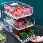 (L)Fridge Containers Food Grade Transparent Pantry Storage Bin Stackable AU