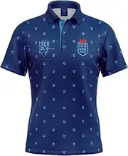 [Ashtabula] NRL 'Mulligan' Golf Polo - New South Wales Blues - Adult - Mens - Polo