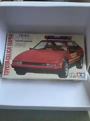 1983 Tamiya 1/24 Toyota Celica Supra with Yamaha Beluga Scooter Model Kit