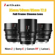 7artisans 35mm 50mm 85mm T2.0 MF Cinema Lens for Sony E Canon RF Nikon Z Leica L