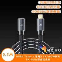 在飛比找Yahoo奇摩購物中心優惠-【魔宙】USB4 Type-c 雷電3 5A/100W快充8