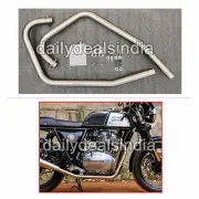 Fit For Royal Enfield GT & Interceptor 650 "SS Exhaust Bend Pipe, Matt Finish"