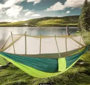 Camping Hammock With Net 440lbs Capacity Lightweight W Tree Strap And Attached