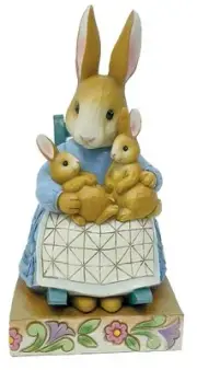 Jim Shore Peter Rabbit Mrs. Rabbit in Rocking Chair Figurine #6012488