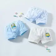 [We'R House] Boys Kids Soft Adorable Cartoon Dog/Universe Brief Underwear 1-12Y,Blue,Universe,S
