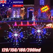 1PCS Firework Lights Solar LED Outdoor Christmas Lights Garden Decor Night Lamp