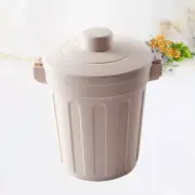 Swing Lid Litter Can Small Size Desk Waste Bin Plastic -up Garbage Can