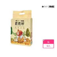 在飛比找momo購物網優惠-【PeepalX我不是胖虎】豆虎砂-豆腐貓砂6L-6入/箱