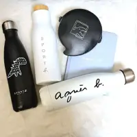 在飛比找蝦皮購物優惠-🖤RP漫雜) 品牌雜貨 agnes b. 情侶水壺 情侶水杯