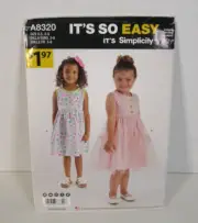 It's So Easy It's Simplicity Dress (2 Styles) #8320 Pattern Child's 3-8 Uncut