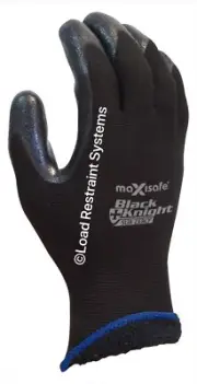 (6 Pack) Large Black Knight Sub Zero Glove, Cold Storage Glove, Winter Glove