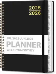 Planner 2025-2026 for Women & Men, Weekly and Monthly Calendar Notebook (July 20