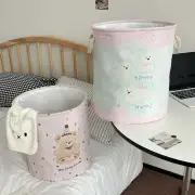 Cartoon Laundry Basket Foldable Wicker Baskets Dirty Clothes Basket Household