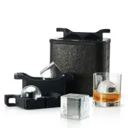 Clear Ice Cube Maker Mold - Combo 2+2 Crystal Clear Ice Cubes & Balls - Ice S...