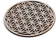 [Pinstant] Flower of Life New Age Geometry Overlapping Circles Grid Diamond Wedding Ring 1.2" Enamel Pin Badge, 1.2 Inches Tall, Enamel, metal