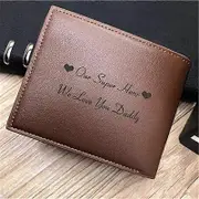 Personalized Wallets Men High Quality PU Leather for Him Engraved Wallets Men Short Purse Custom Photo Wallet Luxury Men Gift Custom Text Only