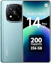 [Xiaomi] Redmi Note 14 Pro+ Plus 5G + 4G LTE (for Tmobile Mint Tello & Global) (256GB + 8GB) NFC 6.67" 120Hz 200MP Pro AI Camera Model 24115RA8EG Unlocked Dual Sim (Frost Blue)