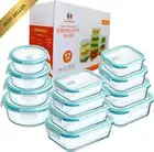 24PCS Glass Food Storage Containers with Lids BPA-Free Meal Prep Microwave Safe