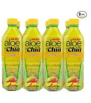 Iberia Aloe Vera Drink With Chia Mango 16.9 Fl Oz Pack of 8