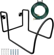 Metal Hose Holder, Wall Mount Hose, Garden Hose Rack, Hose Storage Solution, Outdoor Hose Hanger, Heavy Duty Hose, Wall Mount Garden Hose Hanger, Hose Rack for Yard Garden Hose Storage