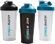 Multi 700ml GYM Protein Supplement Drink Blender Mixer Shaker Shake Ball Bottle 3X