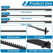 54Pcs Scroll Saw Blades Set 3inch SK5 High Carbon Steel Pin End Saw Blades._