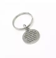 Do Not Fear God Has Redeemed You Charm Keychain, Isaiah 43 1, Bible Verse
