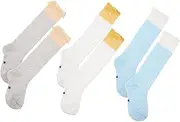 LABRIMP Baby Long Stockings 3 Pairs Toddler Socks Stylish Breathable Ideal for Birthday Party Casual Occasions