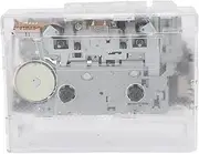 Generic Cassette Player, Transparent Cassette Tape Player Recorder with FM Radio, Headphone Jack, USB Disk to MP3 Digital Converter, Tape for Music Lover