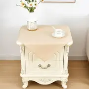 Small Square Tablecloth 24x24 Inch Washable Polyester Square-24X24 Inch Beige
