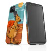 For Google Pixel 5 Case Armour Protective Cover Lovely Kangaroo