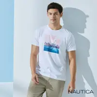 在飛比找momo購物網優惠-【NAUTICA】男裝 海洋相印短袖T恤(白色)