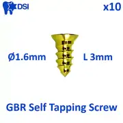 10x DSI Dental Fixture B0ne Screw Membrane Fixation GBR Surg Ø1.6mm/L3mm