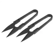 2Pcs 4.1" Sewing Scissors Nipper Embroidery Thrum Yarn Thread Cutter Black