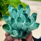 405G New Find green PhantomQuartz Crystal Cluster MineralSpecimen 708