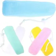 Beatifufu 2sets Soap Maker Foam Net Scrubbing Net Handmade Soap Storage Lather Rich 5pcs*2